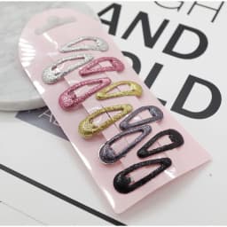 Girls Hair Clips 10 Set Mini Press Clips Colorful Baked Lacquer Baby Safe Snaps Cute Cartoon Prints Pink Hair Barrettes