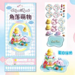 Cute Corner Relief Stickers Stacking Ornaments Christmas Tree 3d Decor Diy Anime Peripheral  Handmade Crafts Toys Surprise Gifts