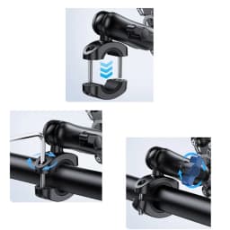 Motorcycle Bike Phone Holder Mount with Vibration Dampener For Motorcycle Bike, Scooters ATV/UTV Universal Bicycle Mount