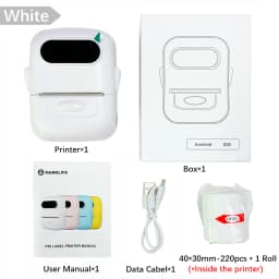 Marklife P50 Mini Label Printer Support Portable Thermal Printer Self-adhesive Labels Printer Tag Stickers Maker Or 1 Roll Label
