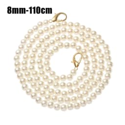 8/10mm Pearl Strap for Bags Handbag Handles DIY purse Replacement Long Beaded Chain for Shoulder Bag Straps Pearl Belt