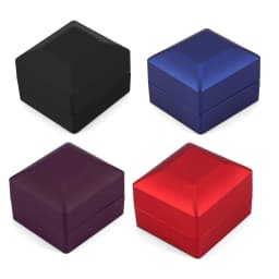 LED Ring Box Ring Storage Case 4 Colors Fashionable LED Lighted Ring Storage Box Jewelry Display Case Gift