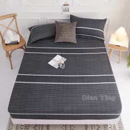 1 piece of bed sheet for bedroom 100%Polyeste Elastic Band Around bedding Fitted Sheet Only (excluding pillowcases)