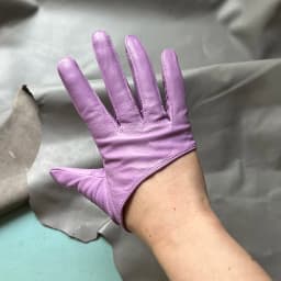 Sunscreen Gloves Women's Single Genuine Leather Half-palm Gloves Real Sheepskin Stage Show Driving gloves No Lining