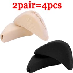 4pcs=2pairs Women's Sponge Forefoot Insert Pads Pain Relief High Heel Forefoot Toe Plug Filler Insoles Reduce Shoe Size Cushion