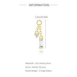 AIDE 1 Piece 925 Sterling Silver Spare Parts Chains Part For Stud Earring Piercing Hoops Drop Earring Women Fine Jewelry Gift