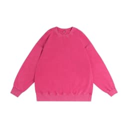 Oversize Top High Street Retro Solid Color Worn Looking Washed-out Men's and Women's Hip Hop Loose American round Neck Sweater