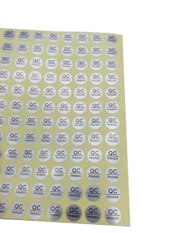 1000pcs 10MM DIAMETER QC PASSED Stickers Matte/Hologram Silver Adhesive Waterproof