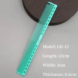 Hair Cutting Comb With Scale Cyan Yellow Ruler Haircut Combs Barber Shop Hairdressing Hairbrush Salon Styling Tools Y0521
