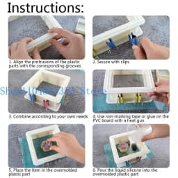 Adjustable Mold Housing Silicone Mold Making for Make Own Silicone Molds Silicone Mold Maker for DIY Molds Making