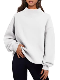 Womens-Oversized-Mock-Neck-Sweatshirt-Shoulder-Cut-Out-Design-Solid-Color-Long-Sleeve-Autumn-Lazy-Fit-Casual-Commuter-Pullover-T