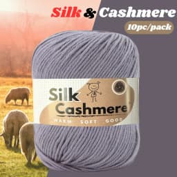10pcs Silk Cashmere Yarn DK Double Knitting, High Quality, Soft and Warm, for Crochet and Knitting, for Christmas, Halloween, Ea