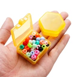 3pcs/Lot Colorful Square Plastic Storage Box Beads Earrings Hexagon Jewelry Container for DIY Craft Jewelry Making Organizer