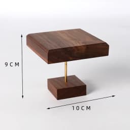 Solid Wood Walnut Jewelry Display Stand Mini Desktop Riser Bracelet Watch Display Plate Cosmetics Rack Holder Doll Organizer