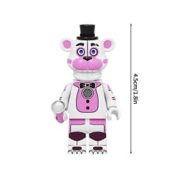 Cute Cartoon Game Figure Bricks Freddy Bonnie Chica Miniatures Kawaii Bonnie Bear Desktop Ornament Birthday Party Favors Gift