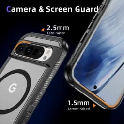 Luxury Folding Stand Magnetic Armour Phone Case For Google Pixel 9 8 Pro XL 8A Shockproof Hybrid PC Protective Military Cover
