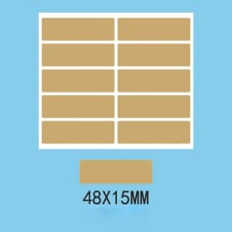 100pcs/ Pack Rectangle Scratch Off Stickers Labels, 1.9 X 0.6 Inch