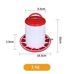 1/3/5Kg Automatic Chicken Feeder Bucket Rooster Hen Feeding Device, Farm Animal Poultry Quail Pigeon Feeding Supplies 1Pcs