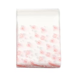 50pcs Valentine's Day Love Series Clear Plastic Self-Adhesive Bags for DIY Jewelry Packaging Display Baking Cookies Packaging
