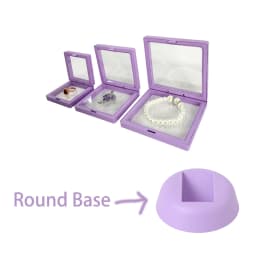 Jewelry Display Elastic Box Transparent PE Film Ring Earring Case Bracelet Necklace Storage Box Non-oxidized for Jewelry 1 Pcs