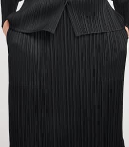 Miyake Pleated Side Pockets Elasticated Waistband Ole Midi Skirts