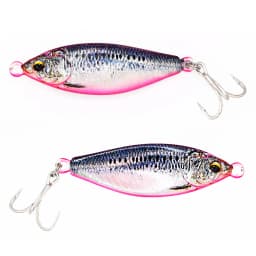 B&U Metal Jig Spinner Spoon Bait Sinking 3D Eye Color Laser Spinning Gear Luring Cast Fishing Tackle Blade Hook Pesca VIB Lure