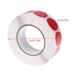 1000Pcs/Roll 0.75In Round Color-Code Dot Labels Adhesive Shooting Sticker for Archery Bow Hunting Practice Training Targets