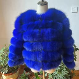 100% Natural Fur Jacket Real Fur Coat Winter Jacket Women Natural Fox Fur Luxury Fashion 50cm Short Jacket Wholesale Hot 2022