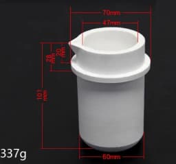 Ceramic Crucible for Jewelry Casting Ideal Melting Dish for Gold Silver Precious Metals Refining DIY Jewelry Making Tool