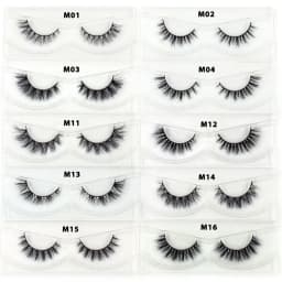 30 Pairs/Pack Eyelashes 3D Mink Lashes With Tray No Box Hand Made Full Strip Lashes Mink False Eyelashes Makeup eyelashes Fluffy