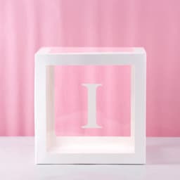 1st Birthday Transparent Alphabet Balloon Box Wedding Custom Name Decor One Birthday Party Decorations Kids Baby Shower Boy Girl