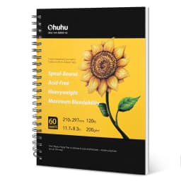 Ohuhu Spiral Bound Marker Pad for Alcohol Markers Art Sketchbook Watercolor Paper Pad Drawing Notebook for Markers School Gift