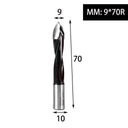 1pc Tungsten Carbide Alloy Gang Drill Bit Woodworking Through Hole Drill CNC Router Bit Resistant Dia.5-10mm Hole Making