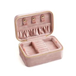 TAIMY Personalized Velvet Jewelry Box Double Layer Design High Capacity Travel Ring Necklace Earrings Jewellery Organizer