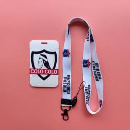 Chile Football Style ID Card Holder Neck Strap Students Credit Card Case Lanyard Child Visit Door Identity Badge Holder Keychain