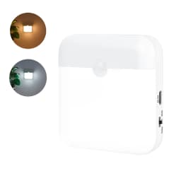 Motion Sensor Night Light Rechargeable USB‑C PIR Sensor Wall Light 3 Color ModeMagnetic Stick‑on Night Lamp for Hallway Staircas
