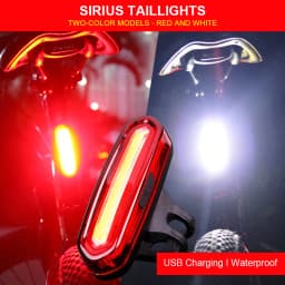 Bike Tail Light LED Bike Front Rear Light Bicycle Waterproof USB Rechargeable Mountain Riding Cycling Tail Lamp Bicycle Light