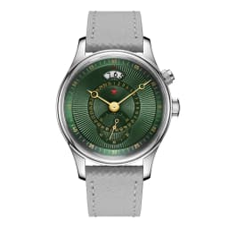 RED STAR 40mm Watches for Men Seagull ST1716 Movement 5ATM Automatic Mechanical Watch Push-Button Calendar Sapphire Crystal