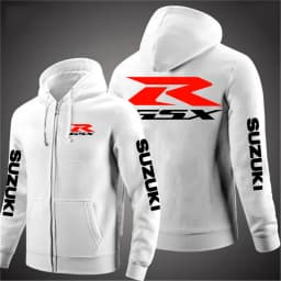 2025 Spring and Autumn Suzuki RGSX Logo Super Motorcycle Hoodie Jacket Commuter Men's Hooded Zipper Hoodie 
