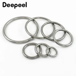 2-10Pcs 15-100mm Stainless Steel O Ring Buckle Webbing Strap Connect Loop Clasp Dog Collar Hook Buckles DIY Hardware Accessories