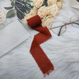 5 Meters Hand Torn Edge Chiffon Ribbon Wedding Hold Flower Tassel Ribbon Bow Decoration Snow Silk Fabric Strip