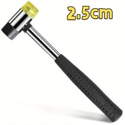 PHYHOO Dual Head Jewelry Mallet Soft Rubber Plastic Hammer for Ring Sizing Leather Craft Woodworking and Flooring Tools