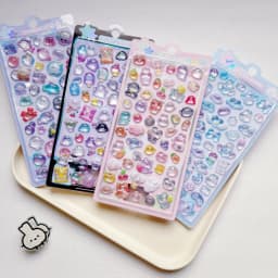 Creative Candy Ghost Rabbit Drop 3D Relief Stickers Scrapbooking Diy Diary Stationery Sticker Decor Cute Aesthetic Stickers