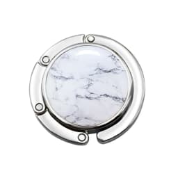 NEW Foldable Handbag Hook Marble Pattern Portable Briefcase Hanger Durable Creative Purse Hook for Women for Table