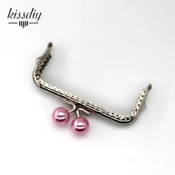 1PCS Super Lovely 10.5CM Silver Lace Pearl Bead Head Metal Purse frame Kiss Clasp DIY Bag Accessory