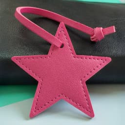 Spot hot-selling pu leather five-pointed star bag pendant simple star bag pendant keychain pendant car pendant