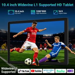 KB1001L 10.1 Inch Android 16 Tablet, Max 24GB(3GB+21GB) RAM 64GB ROM, A333 5-Core CPU, HD IPS Touch Screen 800*1280, 6000mAh Battery, 5MP+8MP Dual Camera, WiFi 6, Widevine L1, Face Unlock, Type-C, 1TB Expandable Storage,France Local Warehouse Fast Delive