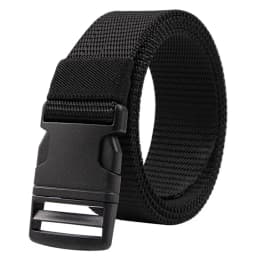 Men's Belt Without Metal Plastic Buckle Belt High Quality Canvas For Nylon Belt Tactical Belt Outdoor Woven Belt Neutral Belts