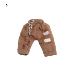 Bjd Doll Clothes 1/12 Fashion Chain Pants Rivet Hoodies PU Trousers Tops Jacket Obitsu11 Ob11 Doll Clothes Accessories Toys