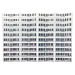 100PCS/Lot Asset label Pre-printed barcode 39 Label Matte Silver PET No duplicate numbering no fading Size 40X10mm 600dpi
